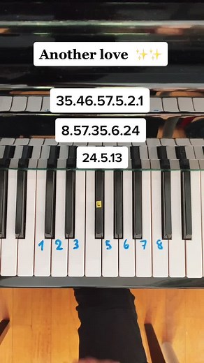 Tuto facile sur Another Love au piano