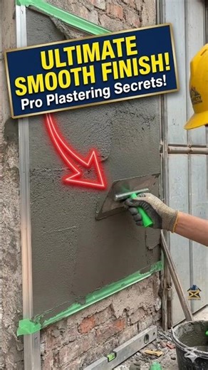 Amazing Wall Plastering Trick! 😱🔥 #shorts #construction #satisfying