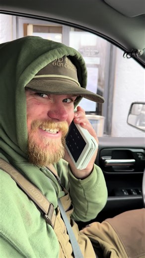 A true menace to society he is 🤣 but he “got that new iphone” • #highcountrycoffee #clover #newiphone #goofy #menace • @Kainielsen0425