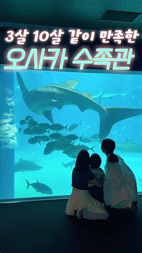 3살도 10살도 좋아했던 오사카 카이유칸🐠🐋 #osakatrip #오사카수족관 #엄마인영