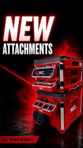Milwaukee’s NEW PACKOUT Rolling Toolbox Attachments