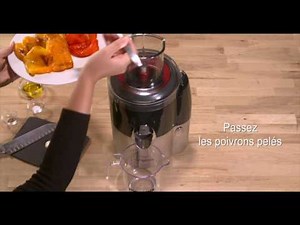 Recette coulis de poivrons grillés au Juice Expert 3 Magimix