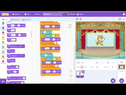 Scratch Tutorial E1: Math Quiz