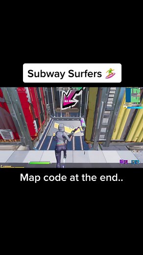 Fun Fortnite Creative Map: Explore Subway Surfers Theme
