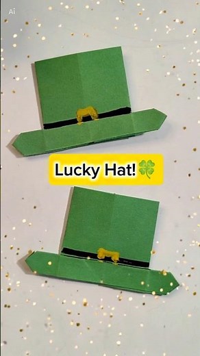 Easy St. Patrick’s Day Hat Craft 🍀 | DIY Lucky Leprechaun Hat #shorts