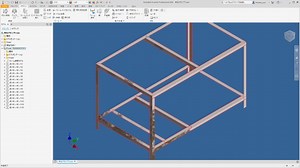 Inventor2020-「フレームメンバーの挿入」を使って架台を少ない手間で作成する