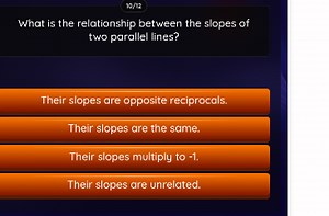 What is the relationship between the slopes of two parallel lin... | Filo