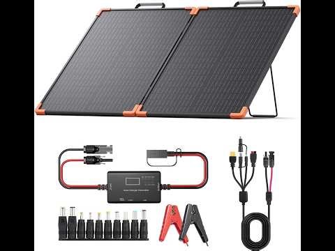 ZOUPW 100 watt Portable Solar Kit Review - Pros & Cons - 100 Watt portable solar panel