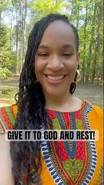 Give It to God and Rest! | Matthew 11:28-30 #restingod #peace #bibleverse
