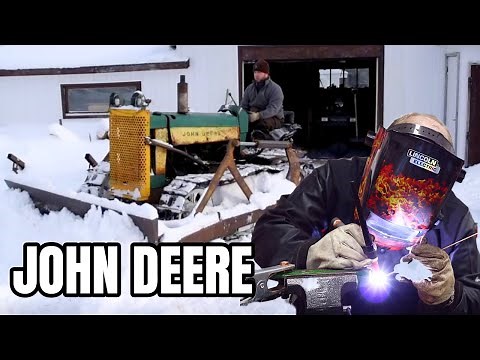 Plowing snow with a 70 year old Dozer - [ Tractor Repair ]