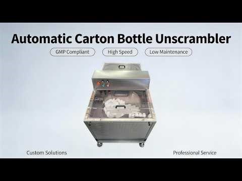 Automatic Bottle Unscrambler | Bottle Feeding System for Packaging Line