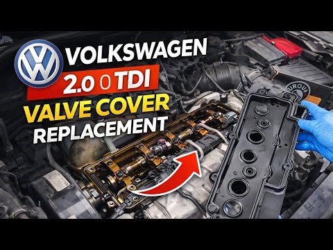 VW 2.0 TDI Valve Cover Gasket Leak Fix | Step-by-Step