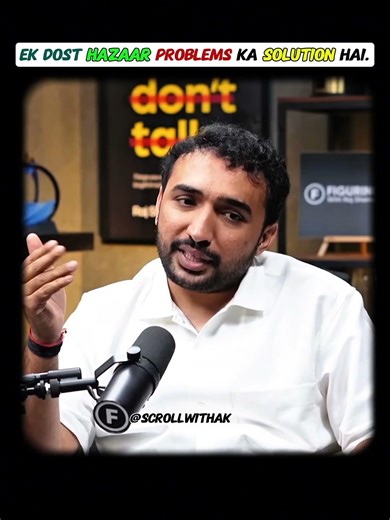 Ek dost hazaar problems ka solution hai.