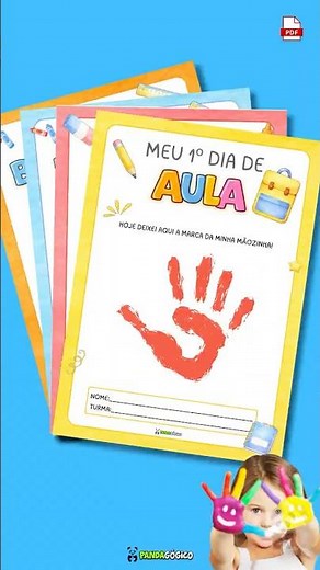 My First Day of School with Little Hand - Pandagógico #backtoschool