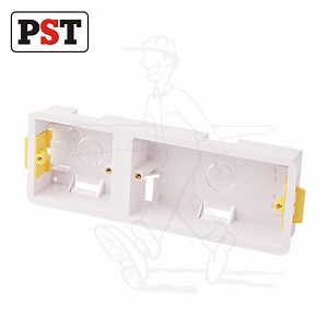[Hot Item] Electrical PVC 1 2 Gang 35mm Deep Dry Lining Box Conduit Box