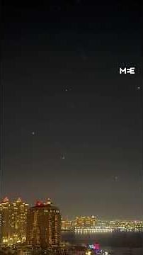 Footage of Iran’s missile attack on Al-Udeid US Air Base in Qatar