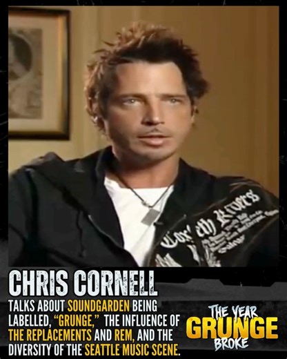 53K views · 2.1K reactions | CHRIS CORNELL talks about SOUNDGARDEN being labelled "Grunge." The influence of The Replacements and REM, and the diversity of the Seattle music scene. | The YEAR Grunge BROKE | Facebook