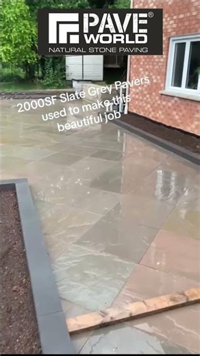 2000SF Slate Grey Pavers were used to make this beautiful transformation.