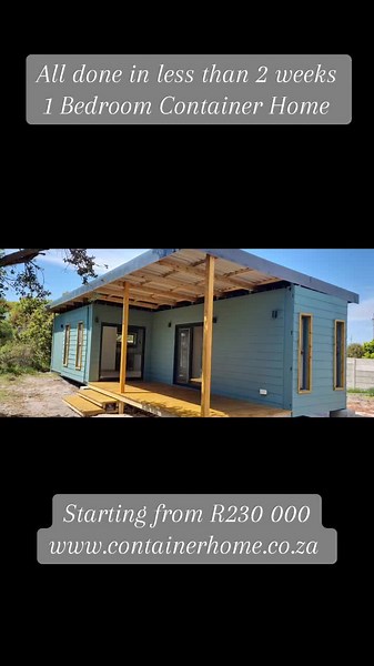 Stunning 1 Bedroom Container Home Build in 2 Weeks