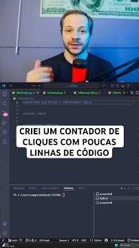 CRIEI UM CONTADOR DE CLIQUES EM PYTHON #programação