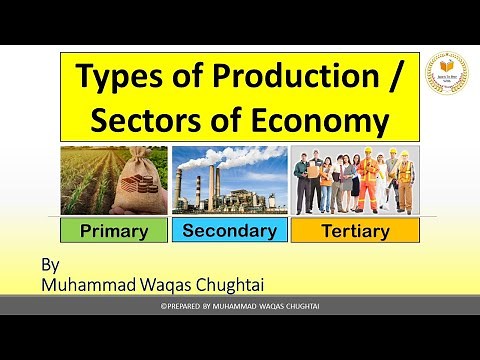 Types of Production / Sectors of Economy | Primary, Secondary & Tertiary