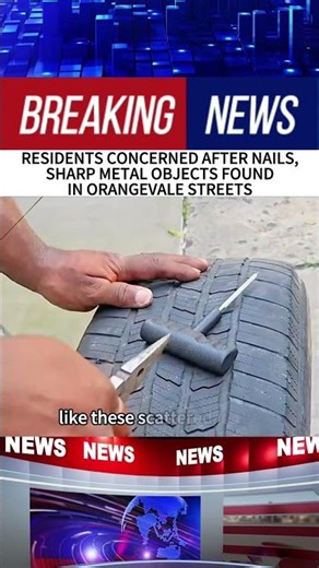 RESIDENTS CONCERNED AFTER NAILS,SHARP METAL OBJECTS FOUNDIN ORANGEVALE STREETS #foryou #news