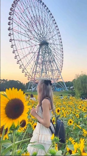 【東京でおすすめのひまわり畑】葛西臨海公園のひまわり畑が綺麗すぎました🌻入場無料で、8月中旬～下旬まで見頃が続くみたいなので、みんなも行ってみてね！ #葛西臨海公園 #ひまわり畑 #おすすめスポット