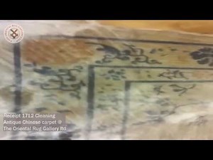 Cleaning Antique Chinese Carpet