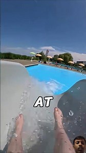 never try to use this dangerous water slide!😨 #shorts #viral #slide #pool
