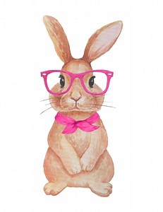 Smart Bunny Clipart Set Digital Download, PNG High-res, DIY Crafts - Etsy