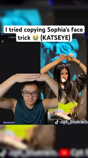 POV: I tried copying Sophia’s face trick (KATSEYE)