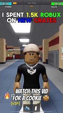 I spent 1.5K robux on these new crates! | Fight In A School Roblox