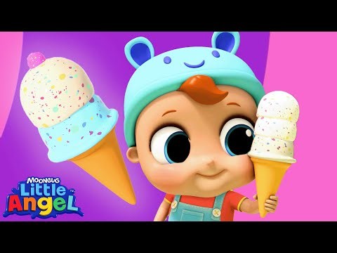 Yes Yes Ice Cream | Songs for Kids! | Little Angel | Moonbug Kids - Girl Power! 🌸🌺🌸