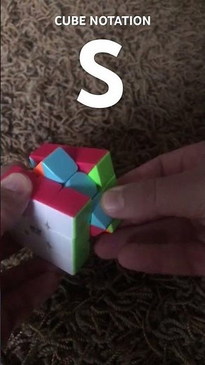 CUBE NOTATION: this is S #rubikscube #easysolving #beginnersguide