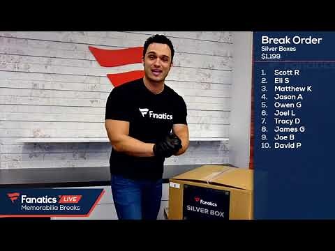 Fanatics Live Memorabilia Breaks - Silver Boxes!