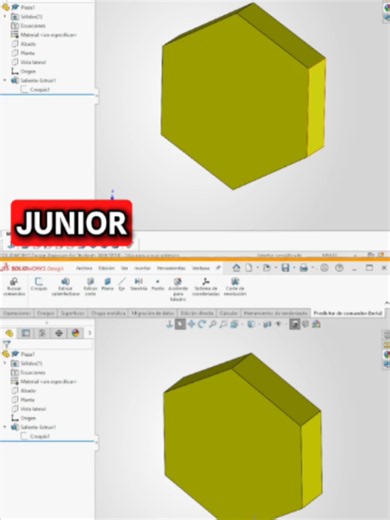 Junior vs Senior: ¿cómo crearías esta tuerca en SOLIDWORKS? 💬 Comenta CROQUIS y te paso el acceso a la Masterclass. #SOLIDWORKS #CAD #Modelado3D #DiseñoMecánico