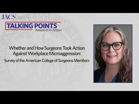 Surgeons and Microaggression | JACS