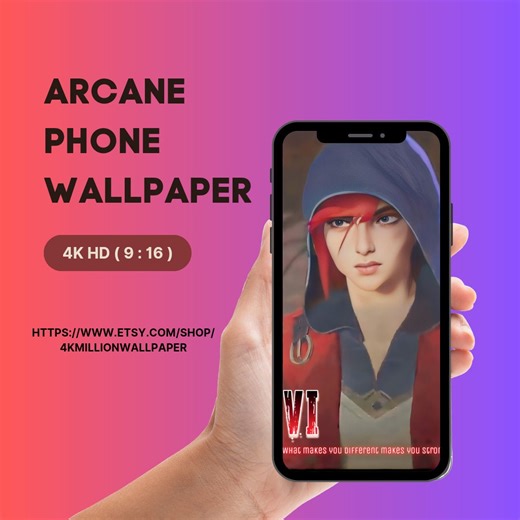 Arcane Vi 4K HD Wallpaper | Phone Lock Screen (digital Download) - Etsy