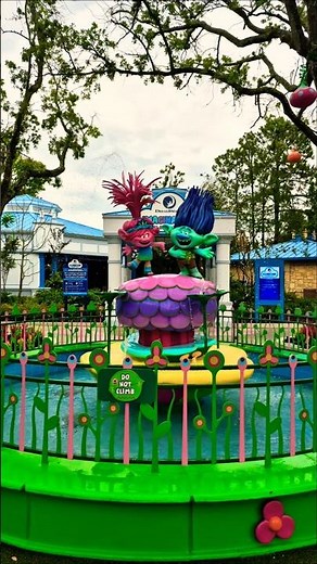 Trolls Village inside DreamWorks Land at Universal Studios Orlando #trolls #universalstudios