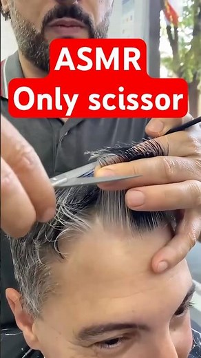 Deep Relaxation with ASMR Scissors Sound ✂️ #asmr #asmrhaircut #barber #asmrsounds #asmrscissors