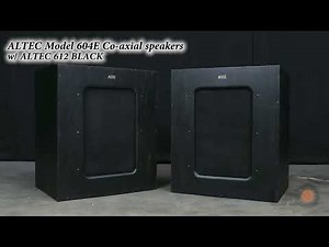 ALTEC Model 604E Super Duplex Coaxial Speakers w/ ALTEC 612 BLACK Early Cabinets