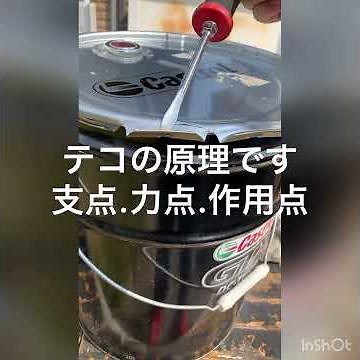 ペール缶 フタの開け方 テコの原理