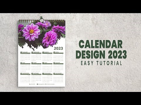 Calendar Design 2023 | How to create Calendar in Illustrator Tutorial