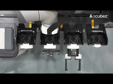 automated end-of-arm-tooling changer for uninterrupted #CNC machine tending #ToolChanger | acubez™‌