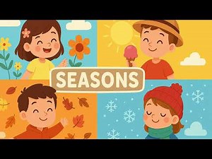 Seasons Song 🌸☀️🍂❄️ | Learn Spring, Summer, Fall & Winter | Preschool Songs for Kids