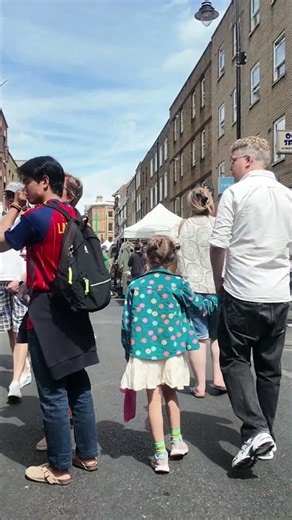 Brick Lane Sunday Market London | Street Food & Vintage #shorts