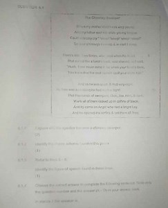 Questions based on the poem "The Chimney Sweeper"6.1.1 Explai... | Filo
