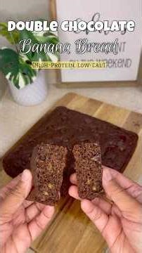 Double Chocolate Banana Bread | High-Protein, Low-Calorie & Super Moist!l Edible Creations