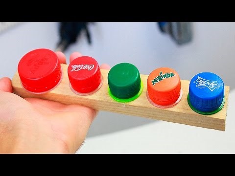 3 ideas with plastic bottle caps