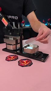 Custom magnet made with MPRO 2x2" Manual Press | MPRO